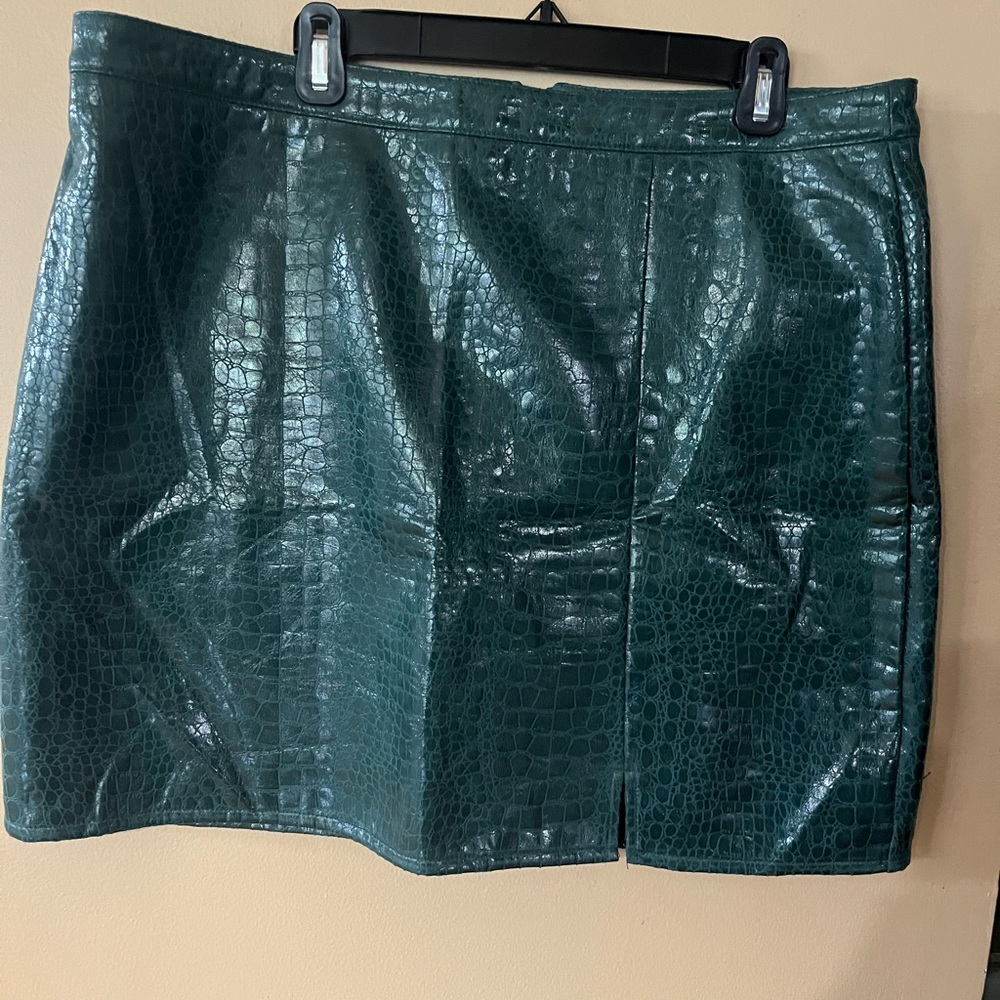 Nasty Gal faux leather skirt